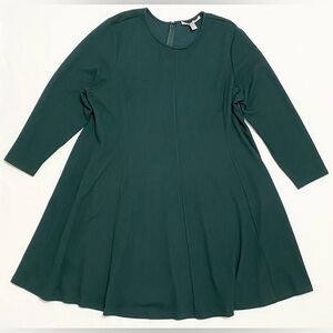Anthropologie Hutch Hunter Green Long Sleeve Dress